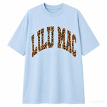 LULU MAC "LEOPARD PRINT CHAMBRAY" T-Shirt