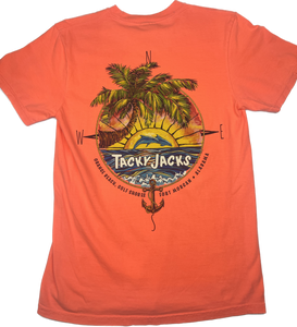 Tacky Jacks "Compass Dolphin" Short Sleeve T-Shirt