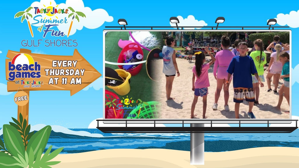 July 10, Tacky Jacks Beach Games