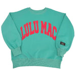 LULU MAC "MINT AND CORAL PUFF" Sweatshirt - YOUTH