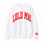 LULU MAC "WHITE AND RED PUFF" Sweatshirt