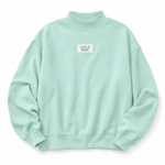 TERRY CLOTH MOCK NECK