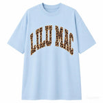 LULU MAC "LEOPARD PRINT CHAMBRAY" T-Shirt