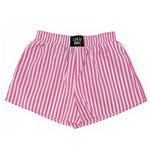 LULU MAC "PINK STRIPE" Boxer Shorts
