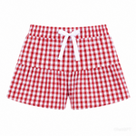LULU MAC "RED MODERN CHECKERED" Skort