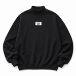 TERRY CLOTH MOCK NECK