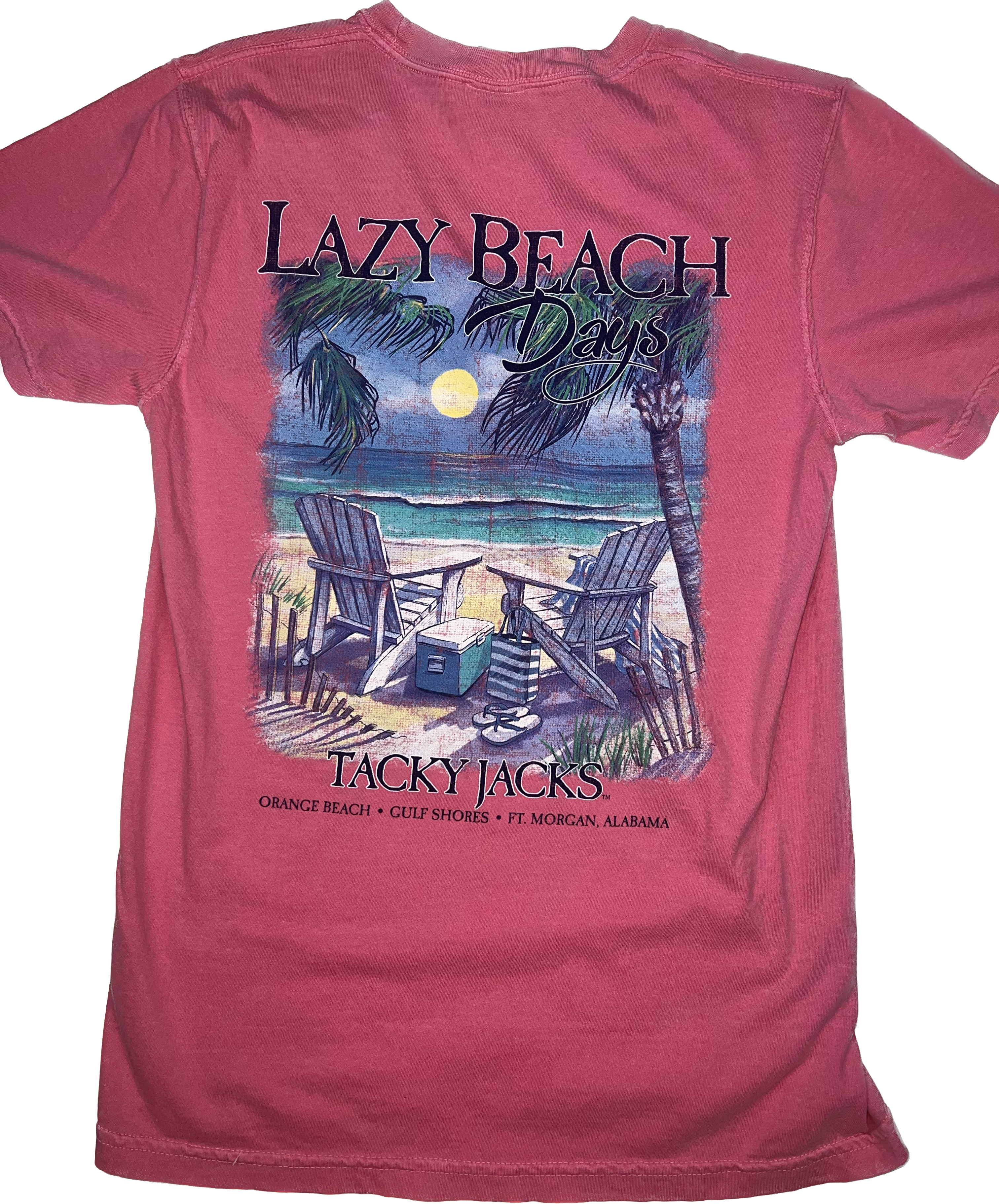 Tacky Jacks "Lazy Beach Days" Short Sleeve T-Shirt