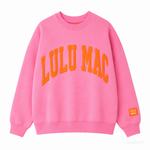 LULU MAC "PINK AND ORANGE PUFF" Sweatshirt - YOUTH
