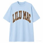 LULU MAC "LEOPARD PRINT CHAMBRAY" T-Shirt