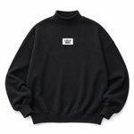 TERRY CLOTH MOCK NECK