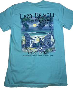 Tacky Jacks "Lazy Beach Days" Short Sleeve T-Shirt