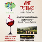 Wine Tastings with Winston at Tacky Jacks Gulf Shores (September 24, 2026)