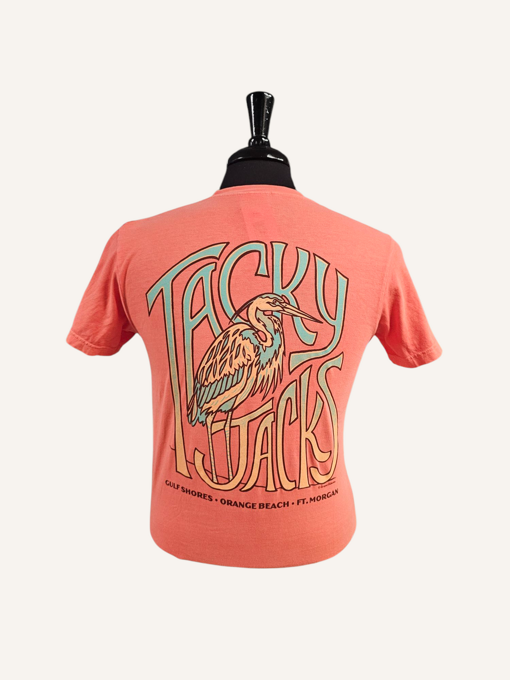 Tacky Jacks "Heron Haze" Short Sleeve T-Shirt