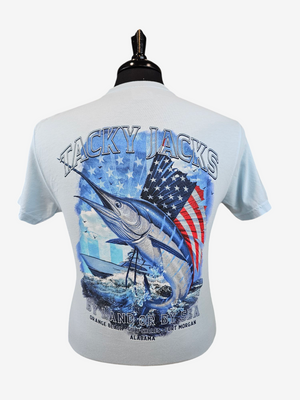 Tacky Jacks "USA Sailfish" Short Sleeve T-Shirt