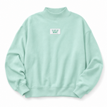 TERRY CLOTH MOCK NECK