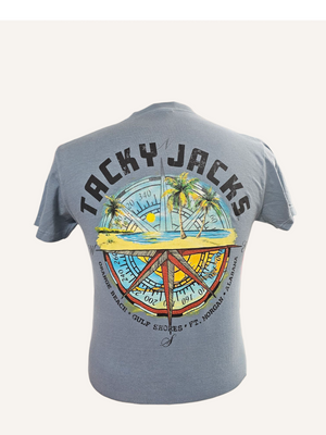 Tacky Jacks "Compass Map" Short Sleeve T-Shirt