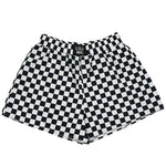LULU MAC "BLACK & WHITE CHECKERED" Boxer Shorts