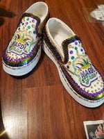 ORANGE BEACH - February 3, Art al Fresco - Mardi Gras Shoes