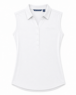 SLEEVELESS POLO WOMENS WHITE