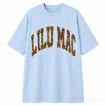 LULU MAC "LEOPARD PRINT CHAMBRAY" T-Shirt