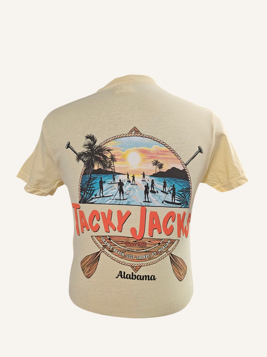 Tacky Jacks "Sunset Paddle Board" Short Sleeve T-Shirt