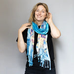 GULF SHORES - February 2, Art al Fresco - Tie-Dye Mardi Gras Scarf