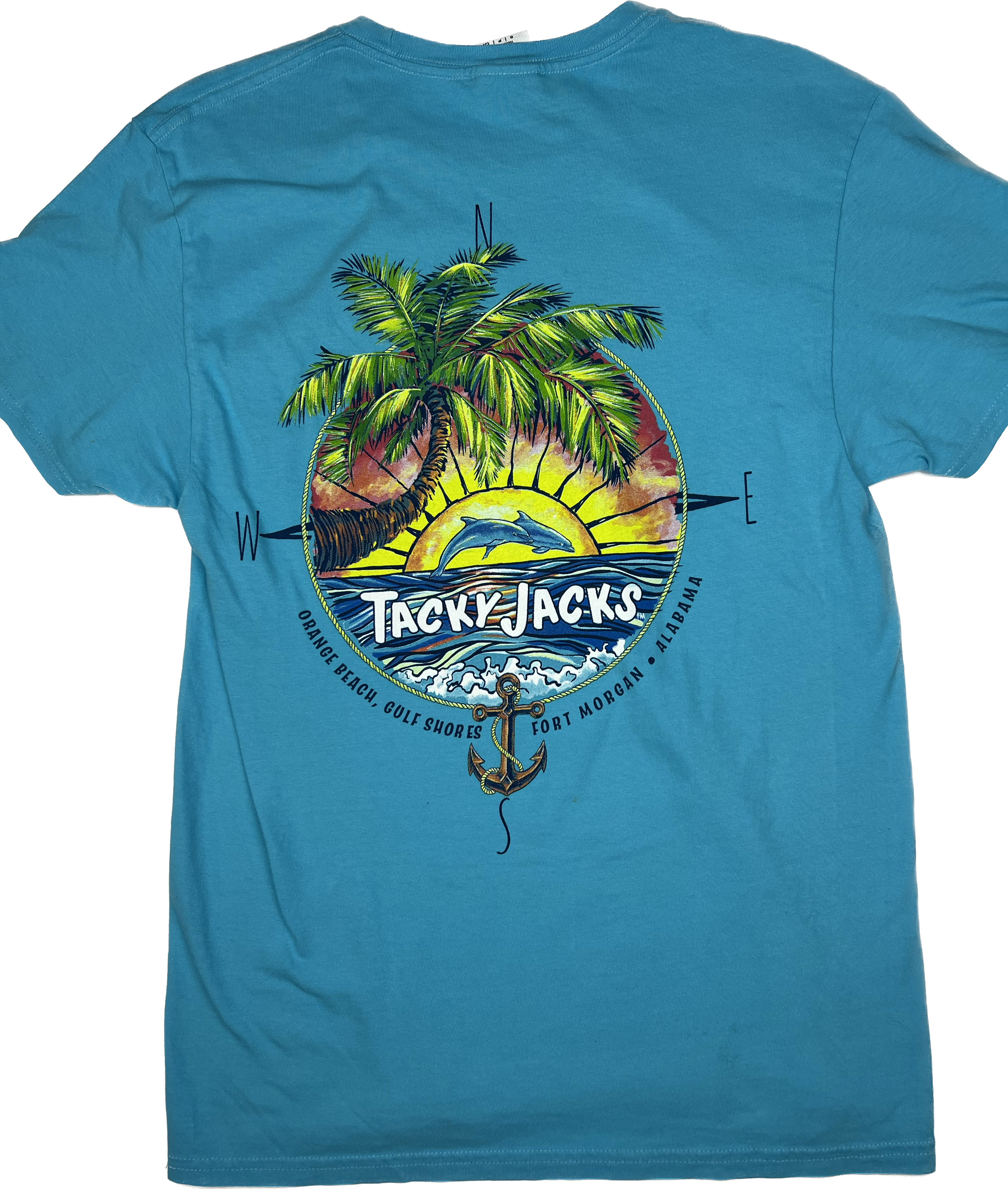 Tacky Jacks "Compass Dolphin" Short Sleeve T-Shirt