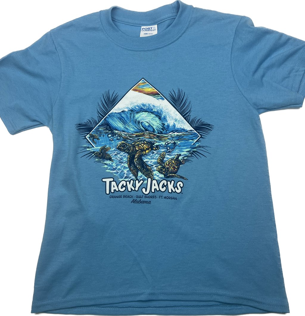 Tacky Jacks "Baby Sea Turtle" Youth Short Sleeve T-Shirt