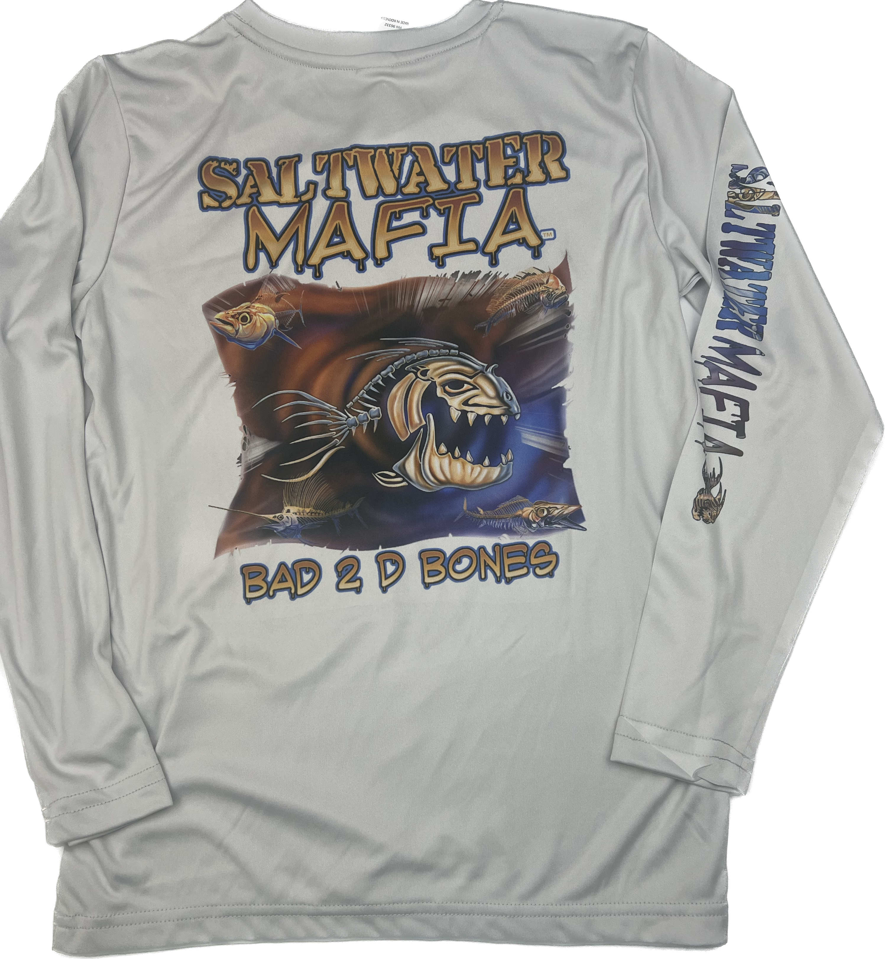 Tacky Jacks "Bad 2 D Bones" Youth Long Sleeve Performance Shirt