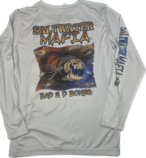 Tacky Jacks "Bad 2 D Bones" Youth Long Sleeve Performance Shirt