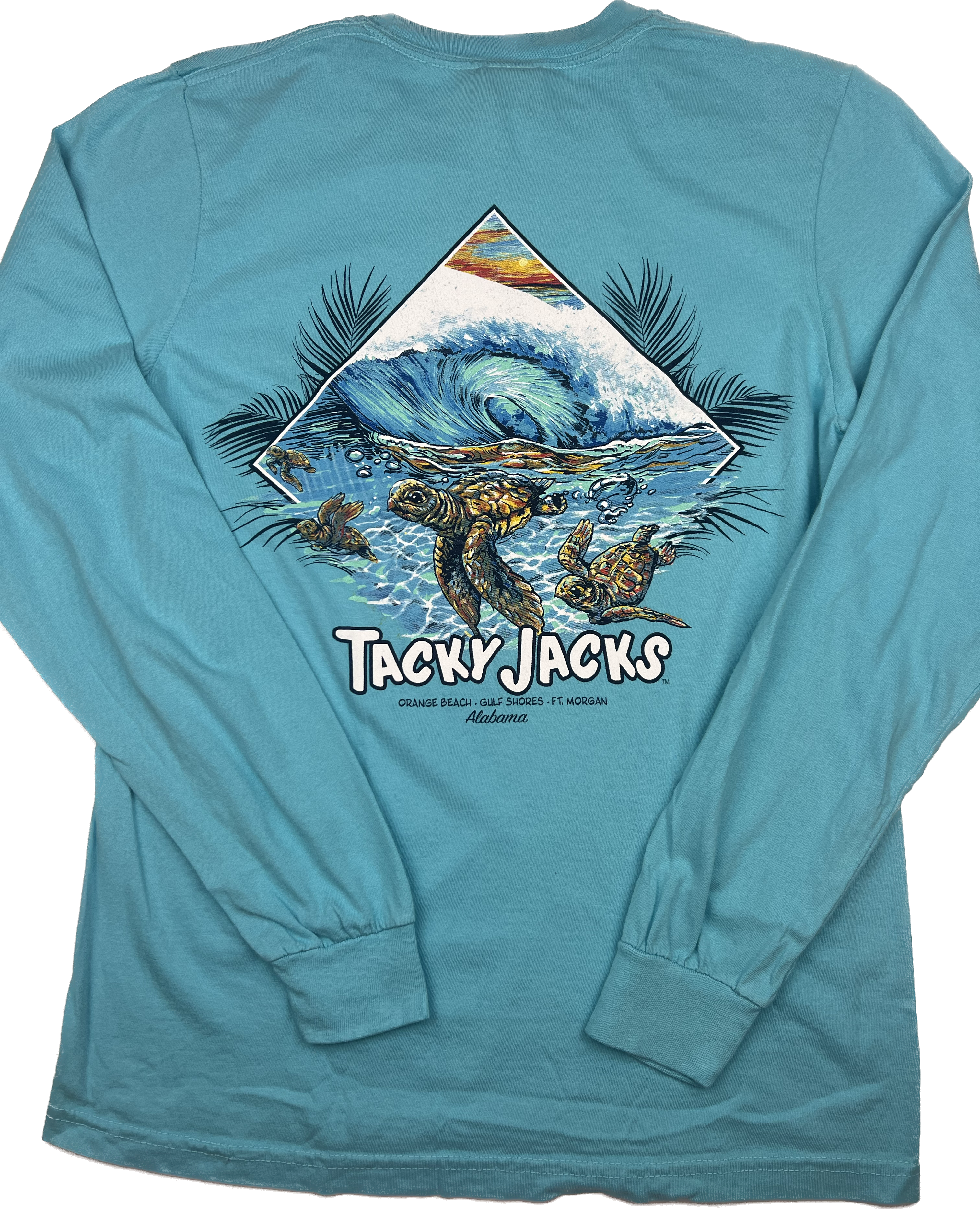 Tacky Jacks "Baby Sea Turtle" Long Sleeve T-Shirt