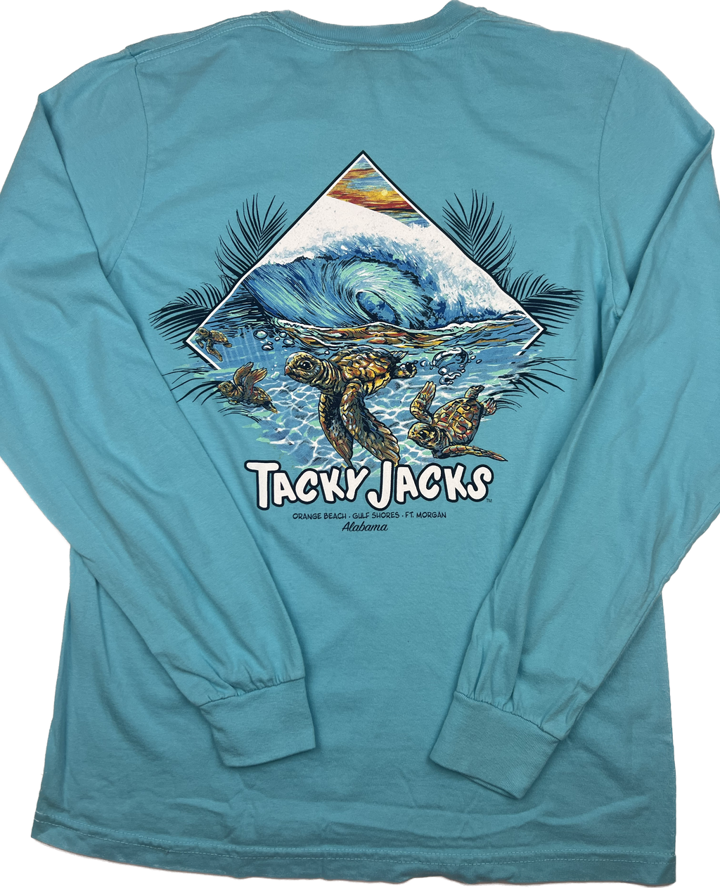 Tacky Jacks "Baby Sea Turtle" Long Sleeve T-Shirt