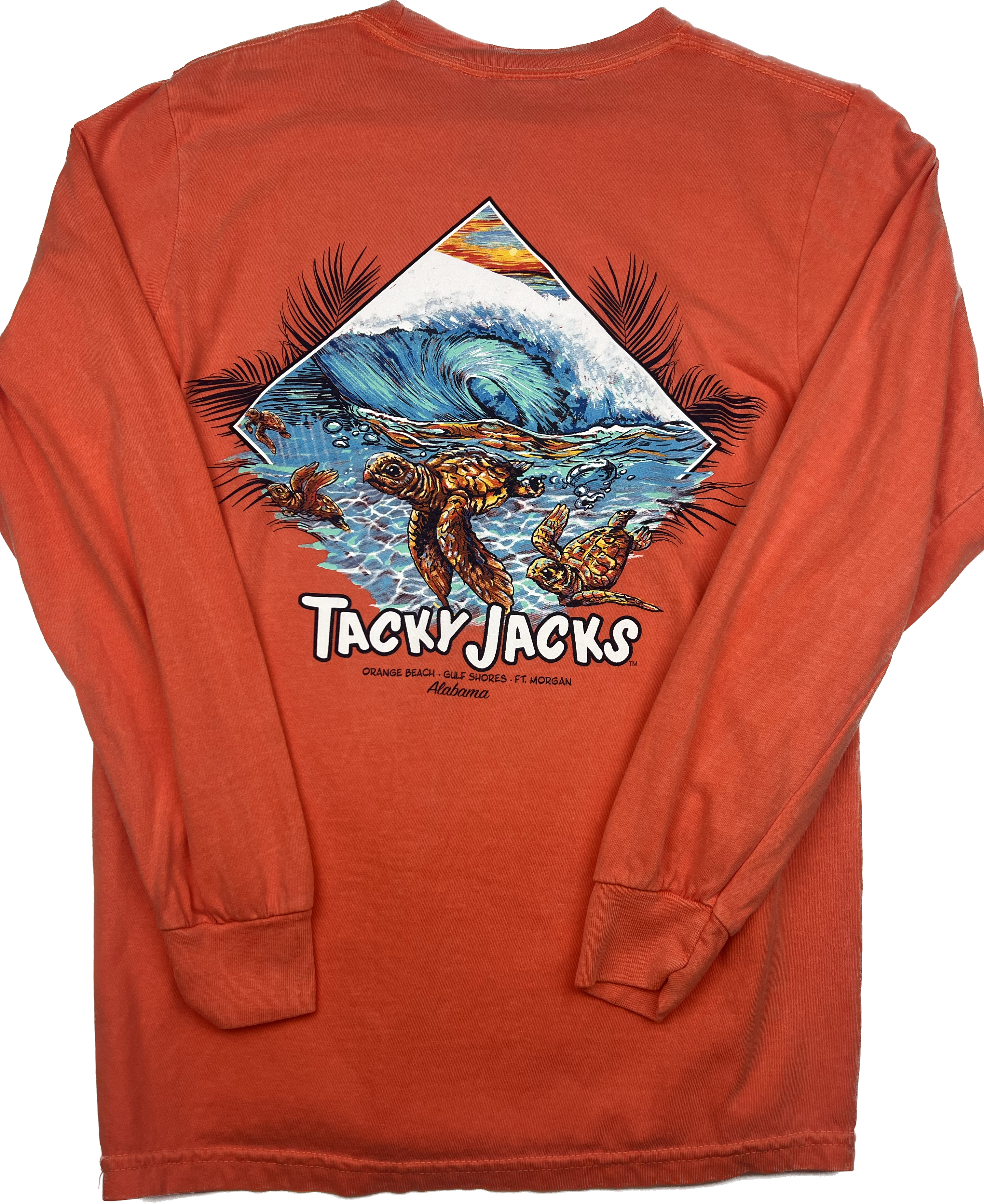 Tacky Jacks "Baby Sea Turtle" Long Sleeve T-Shirt