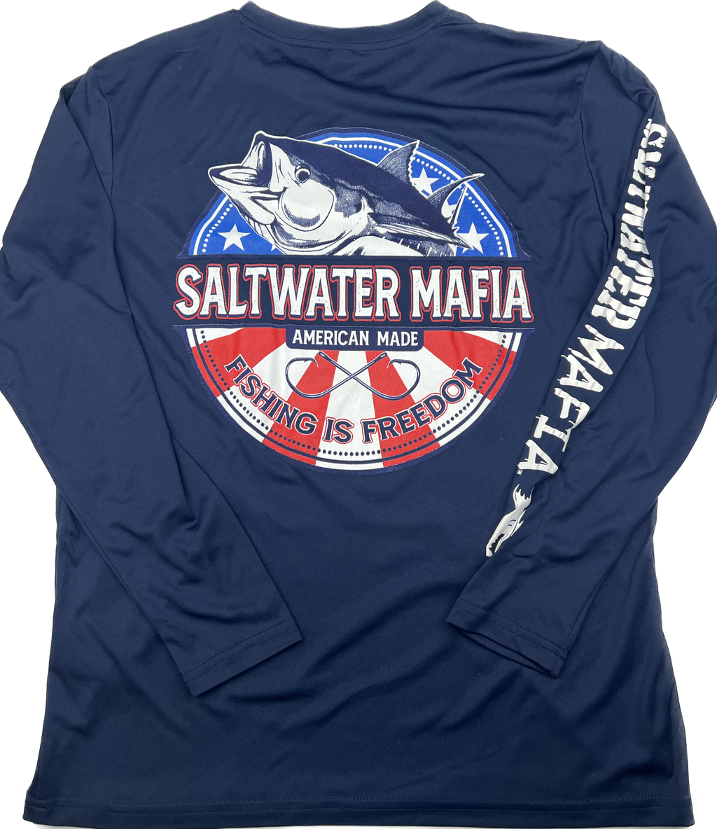 Saltwater Mafia "Fishing Is Freedom" UV Long Sleeve