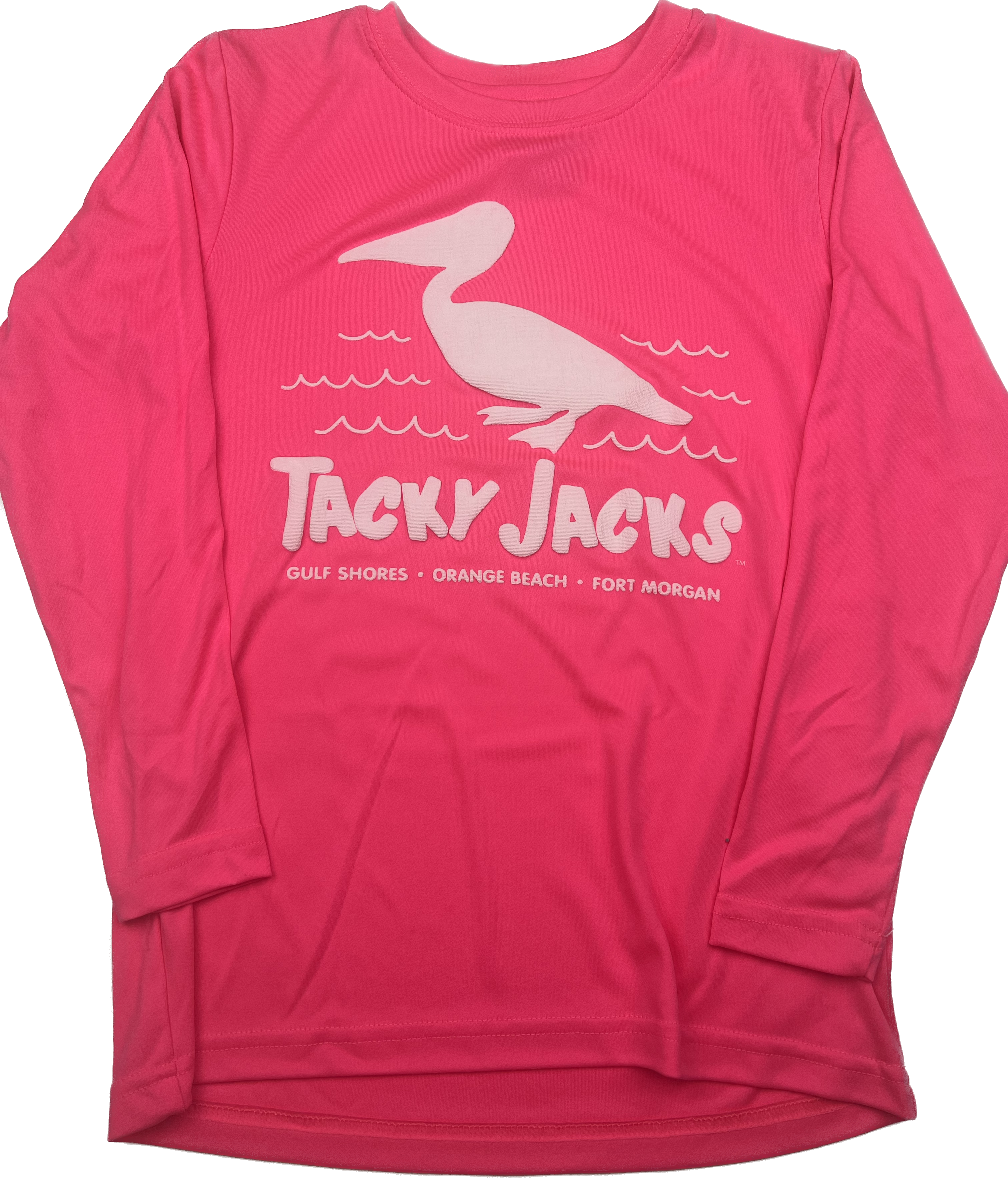 Tacky Jacks "Puff Pelican" Youth Long Sleeve Performance Shirt