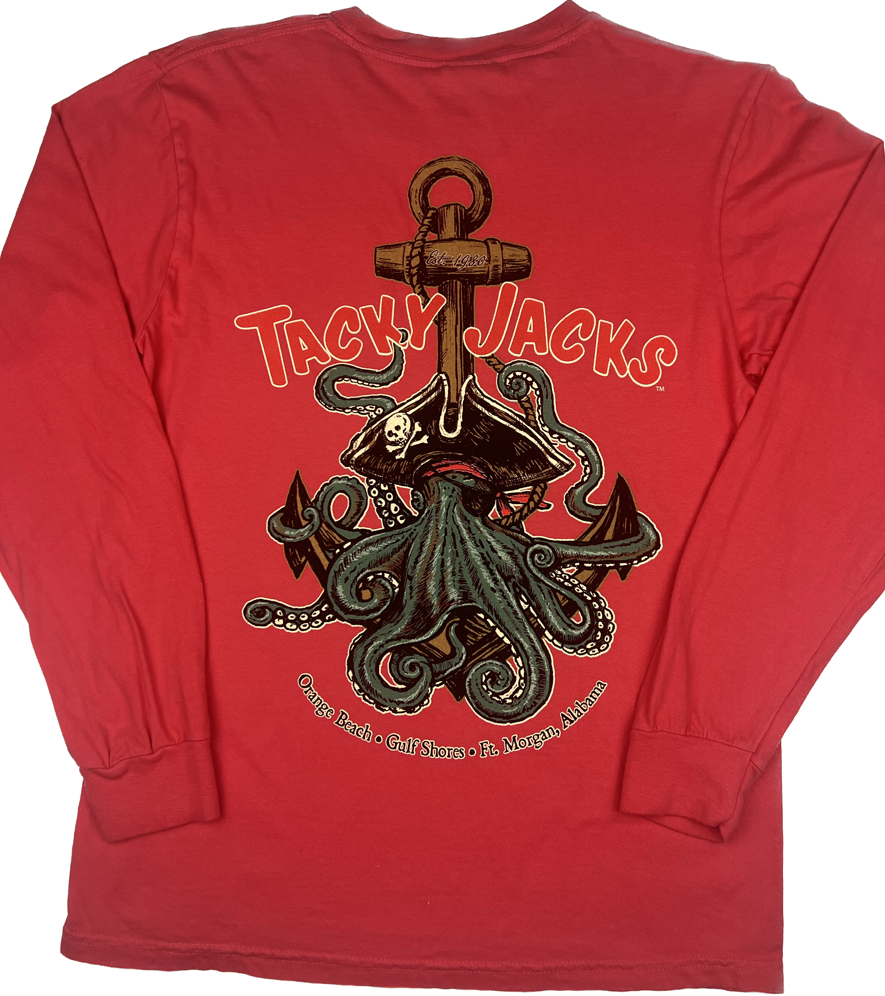 Tacky Jacks "Anchor Octopus" Long Sleeve T-Shirt