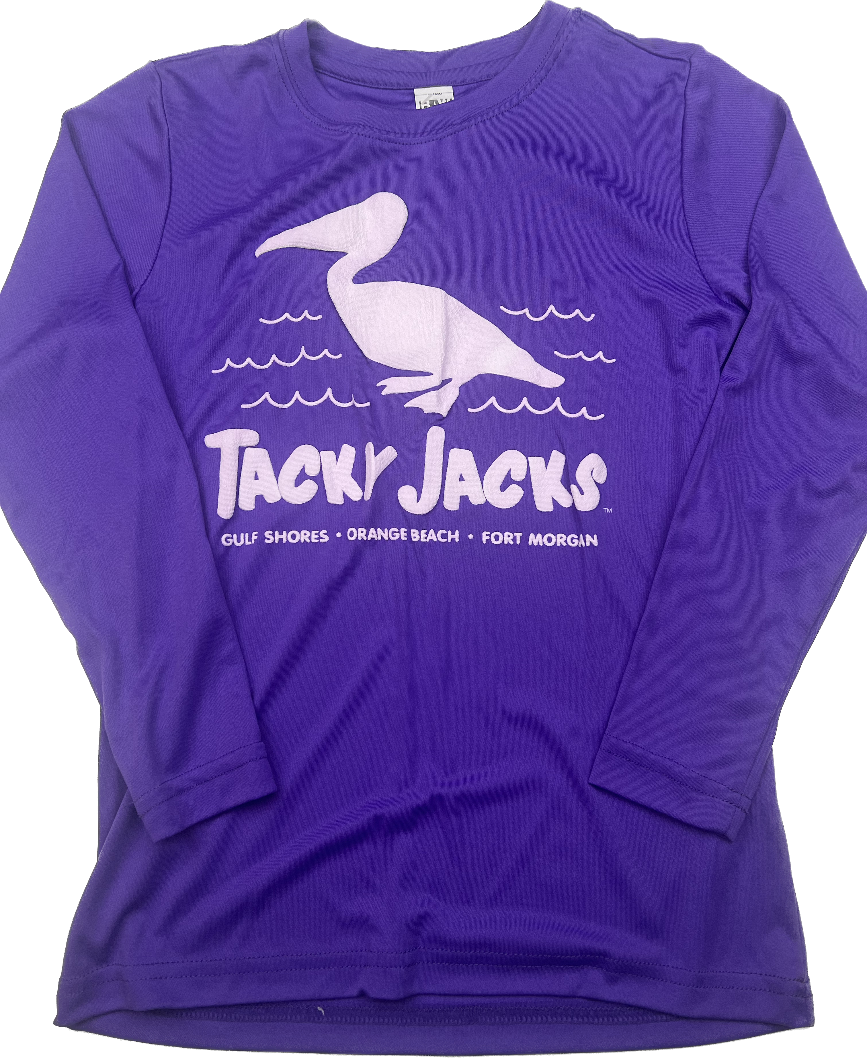 Tacky Jacks "Puff Pelican" Youth Long Sleeve Performance Shirt