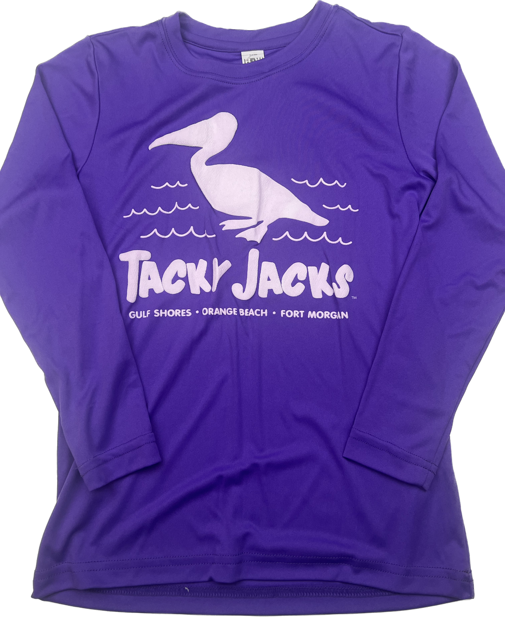 Tacky Jacks "Puff Pelican" Youth Long Sleeve Performance Shirt