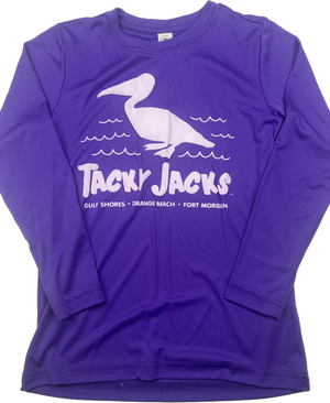 Tacky Jacks "Puff Pelican" Youth Long Sleeve Performance Shirt