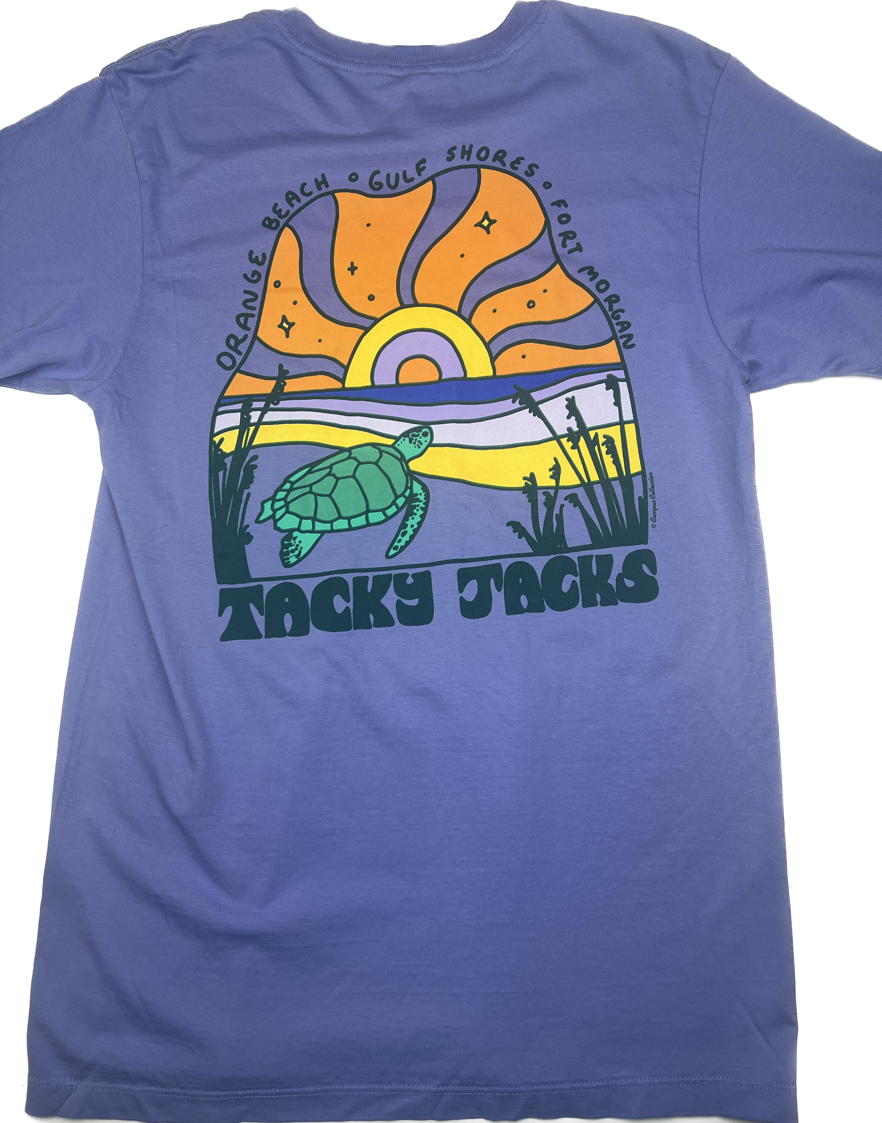 Tacky Jacks "Turtle Sunrise" Short Sleeve T-Shirt