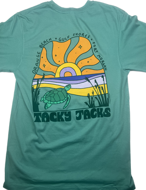 Tacky Jacks "Turtle Sunrise" Short Sleeve T-Shirt