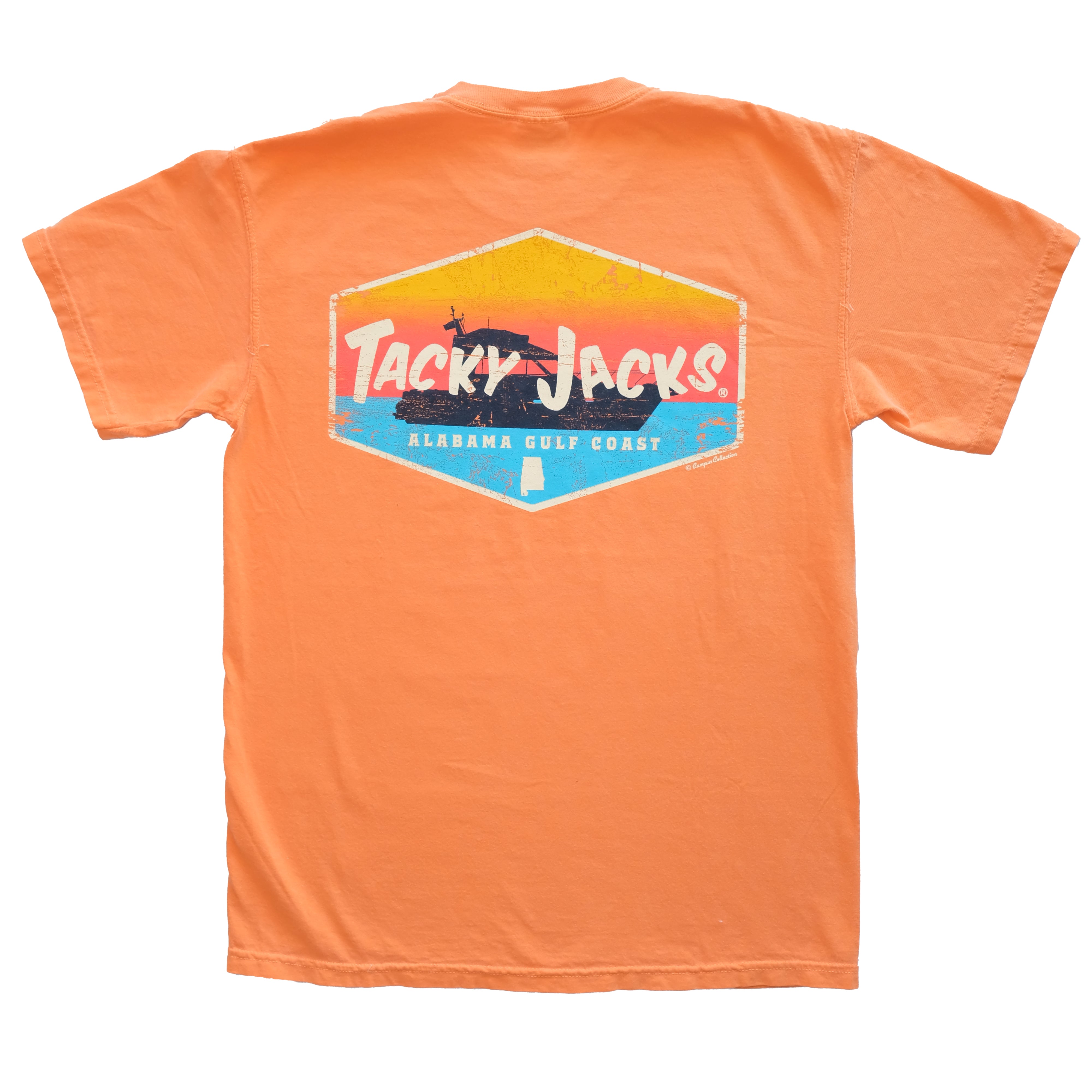 Tacky Jacks "Badge Boat" Short Sleeve T-Shirt