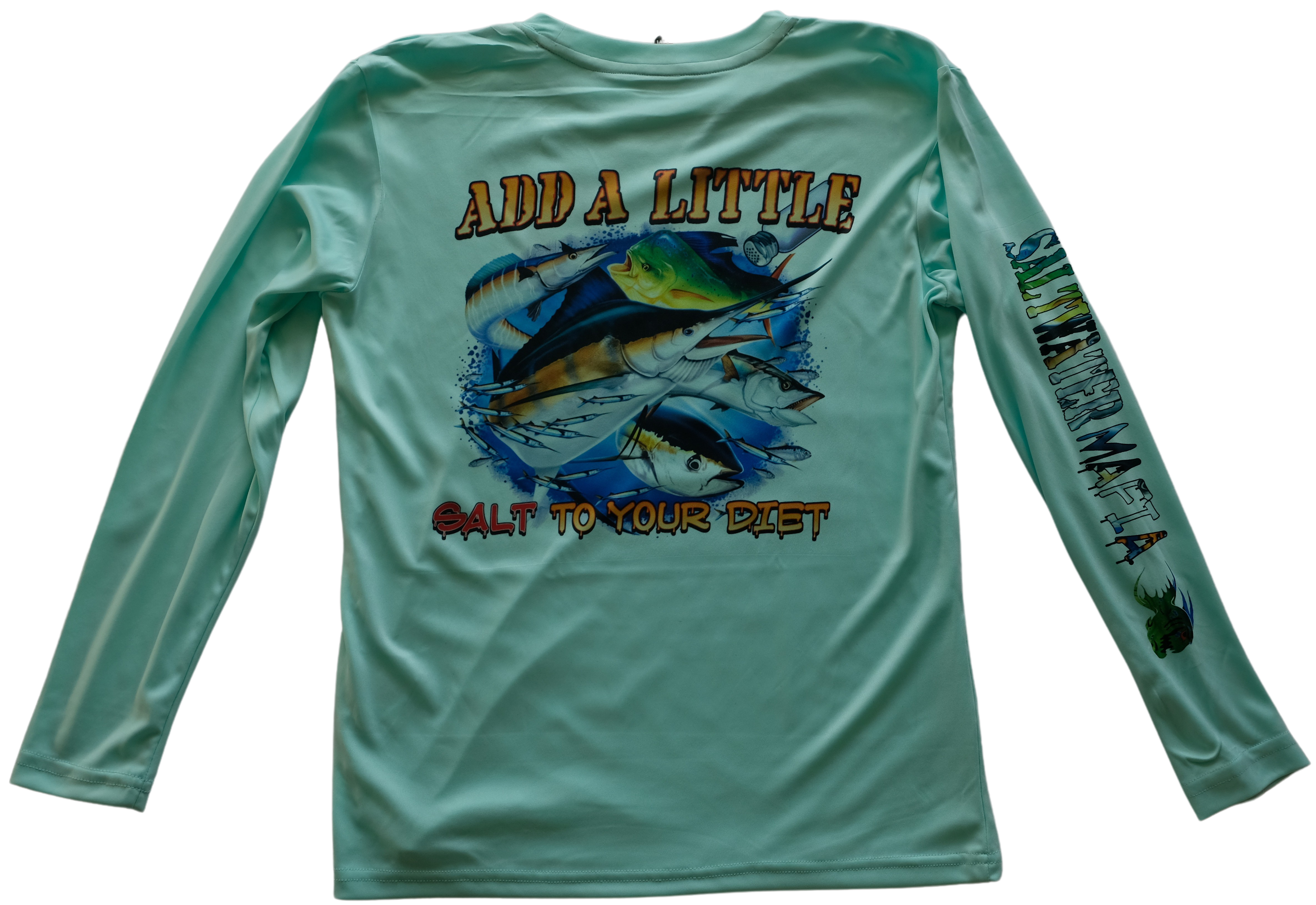 Tacky Jacks "Add a Little Salt to Your Life" Youth Long Sleeve Performance Shirt