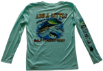 Tacky Jacks "Add a Little Salt to Your Life" Youth Long Sleeve Performance Shirt