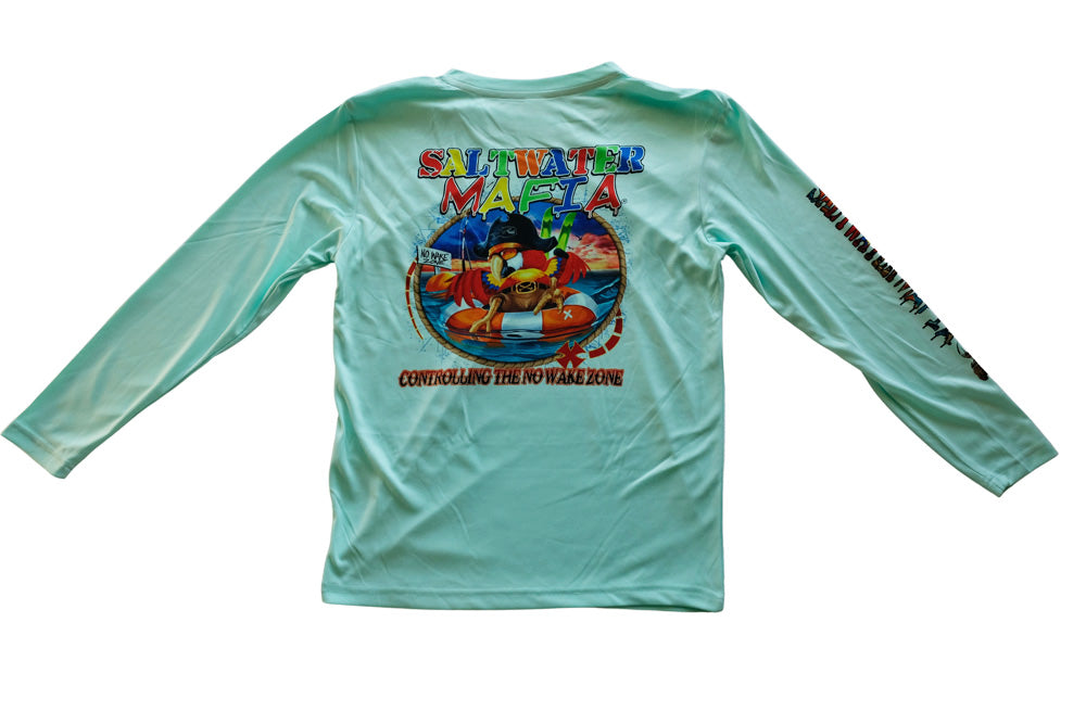 Tacky Jacks "Controlling the No Wake Zone" Youth Long Sleeve Performance Shirt