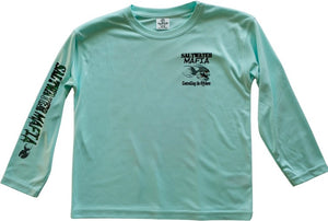 Tacky Jacks "White Shark" Youth Long Sleeve Performance Shirt