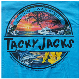 Tacky Jacks "Wishin' I Was Fishin'" Long Sleeve T-Shirt